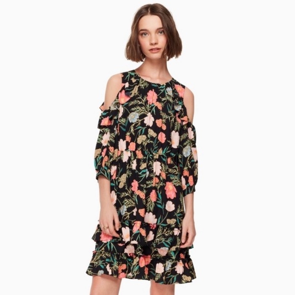 kate spade Dresses & Skirts - Kate Spade Floral Cold Shoulder Dress | 6